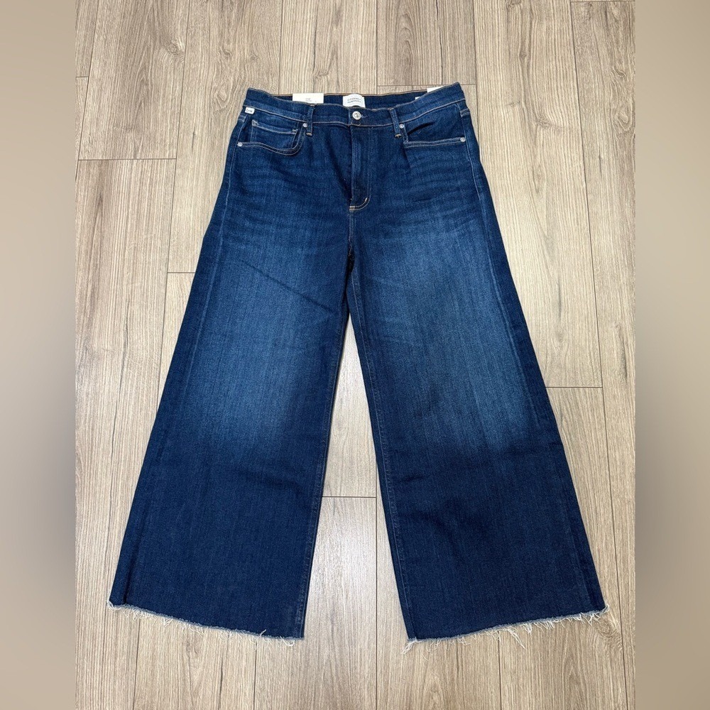 NEW CITIZENS OF HUMANITY lyra wide leg crop jeans in lotus Sz 30